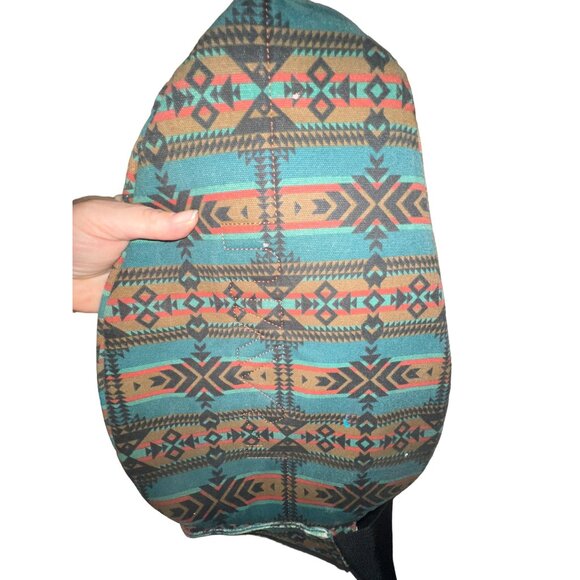 Kavu Sling Backpack Aztec Blue and Brown Pattern - Picture 4 of 4